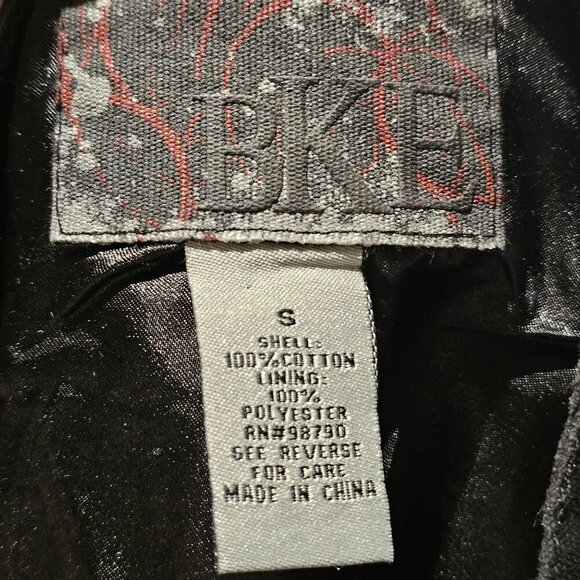 BKE Black S  Jacket Vintage Grunge Alternative Punk 1990's Y2K Steampunk Goth - Picture 5 of 15